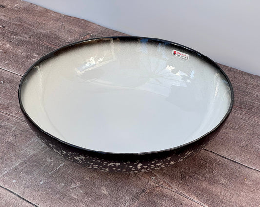Black and White Speckled Serving Bowl, 30cm