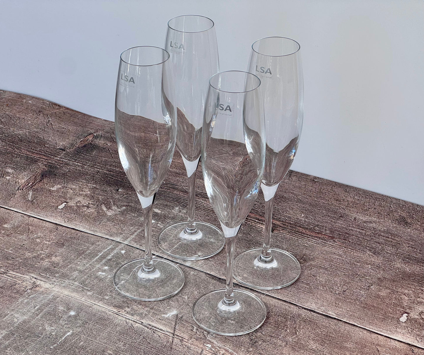LSA Uno Champagne Flutes, Set of 4