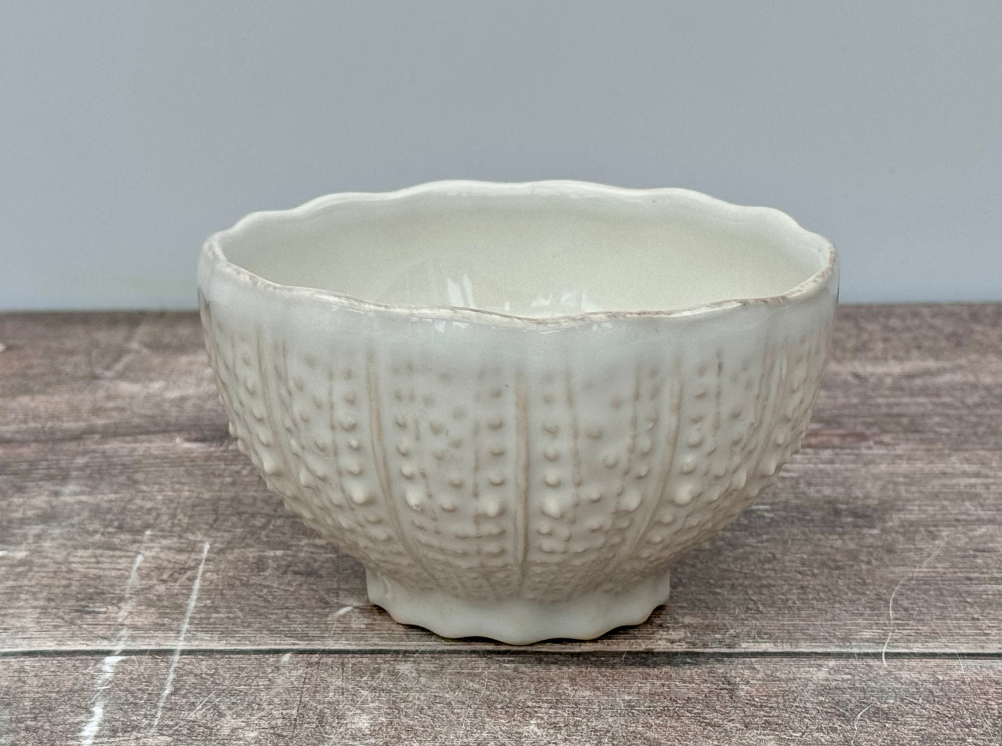 White Dimple Spot Bowl, 10.5cm