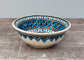 Blue Patterned Cereal/Serving Bowl, 15cm