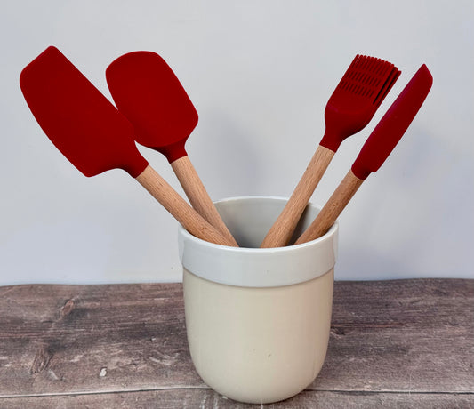 Kitchenaid Utensil Jar and Utensils