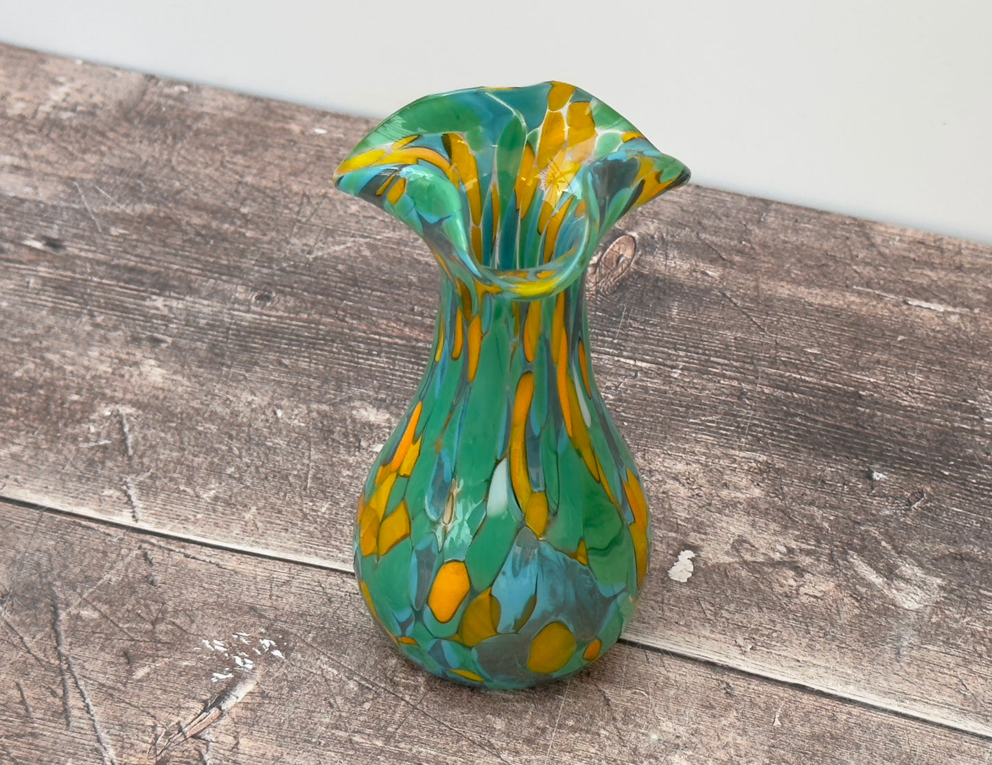 Small Handmade Murano Glass Vase, Design 2