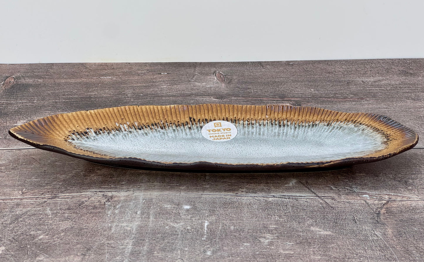 Tokyo Design Studio Brown Patterned Japanese Plate, 33cm