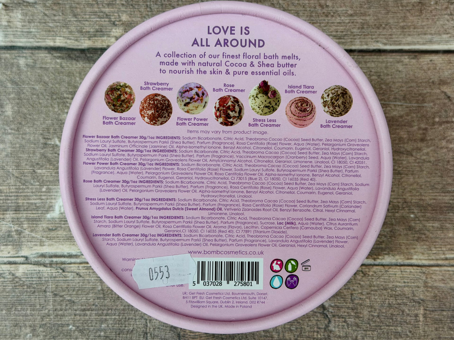 Love is all Around Bath Melt Set