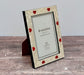 Natalini Cream with Red Hearts Photo Frame 4 x 6