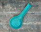 Turquoise Patterned Handle Spoon Rest, 27cm