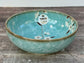 Tokyo Design Studio Turquoise Sakura / Cherry Blossom Flower Patterned Bowl, 17.5cm