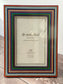 Natalini Multi-Coloured Striped Border Photo Frame 4 x 6