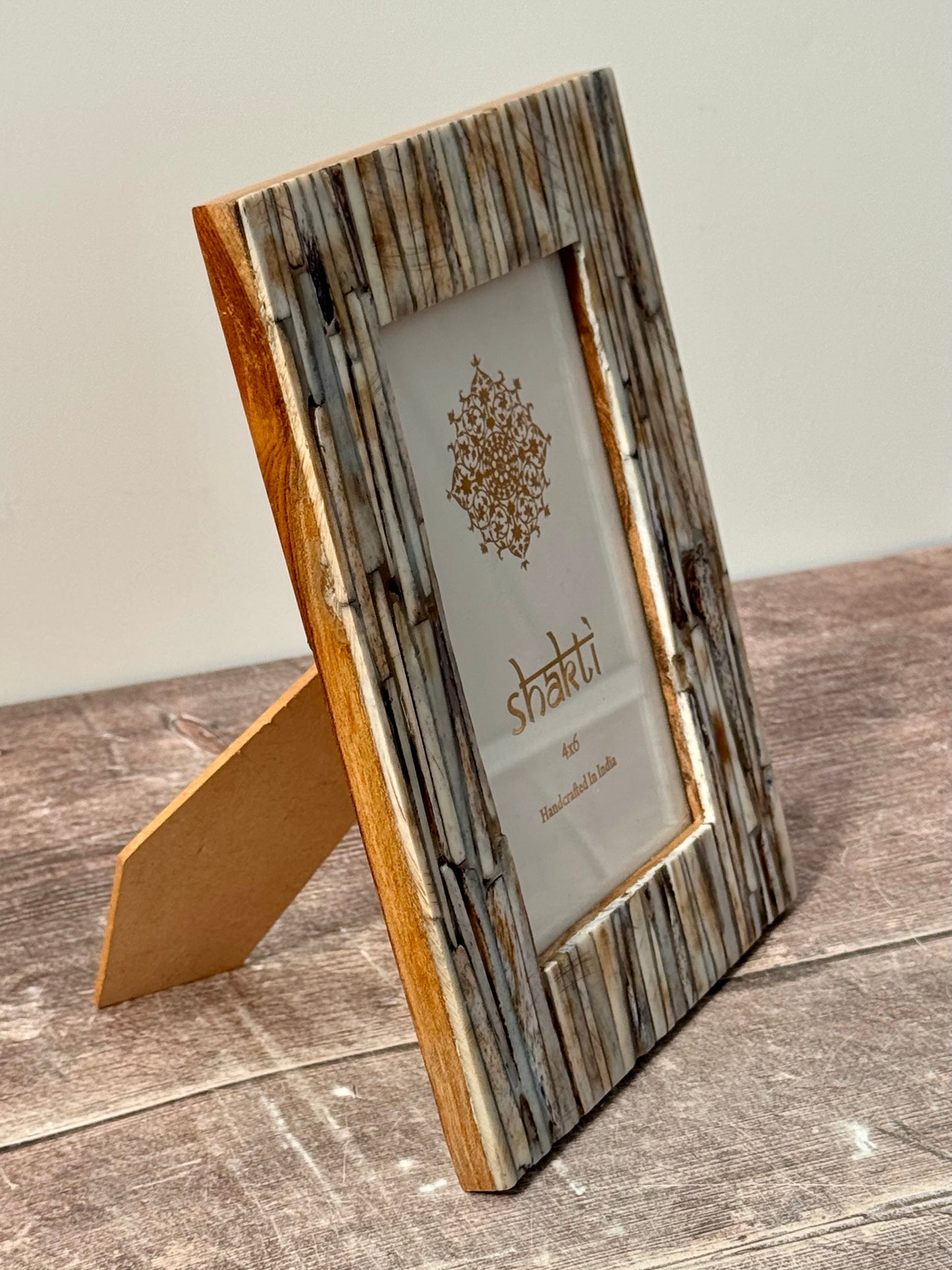 Pale Blue Textured Photo Frame, 4 x 6