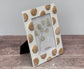 Gold Spot Patterned Photo Frame, 5’ x 7’
