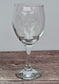 Set of 2 Stag Design Etched Wine Glasses