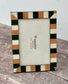 Natalini Green, Brown and Cream Striped Photo Frame 4 x 6