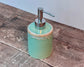 Aqua Patterned Soap Dispenser