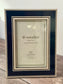 Natalini Navy with Wide Chequered Border Photo Frame 4 x 6