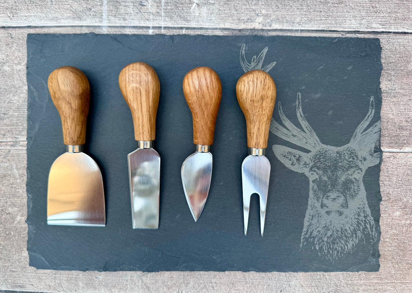 Taylor’s Eye Witness Stag Slate Cheese Board and Knife Set