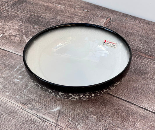 Black and White Speckled Bowl, 15.5cm