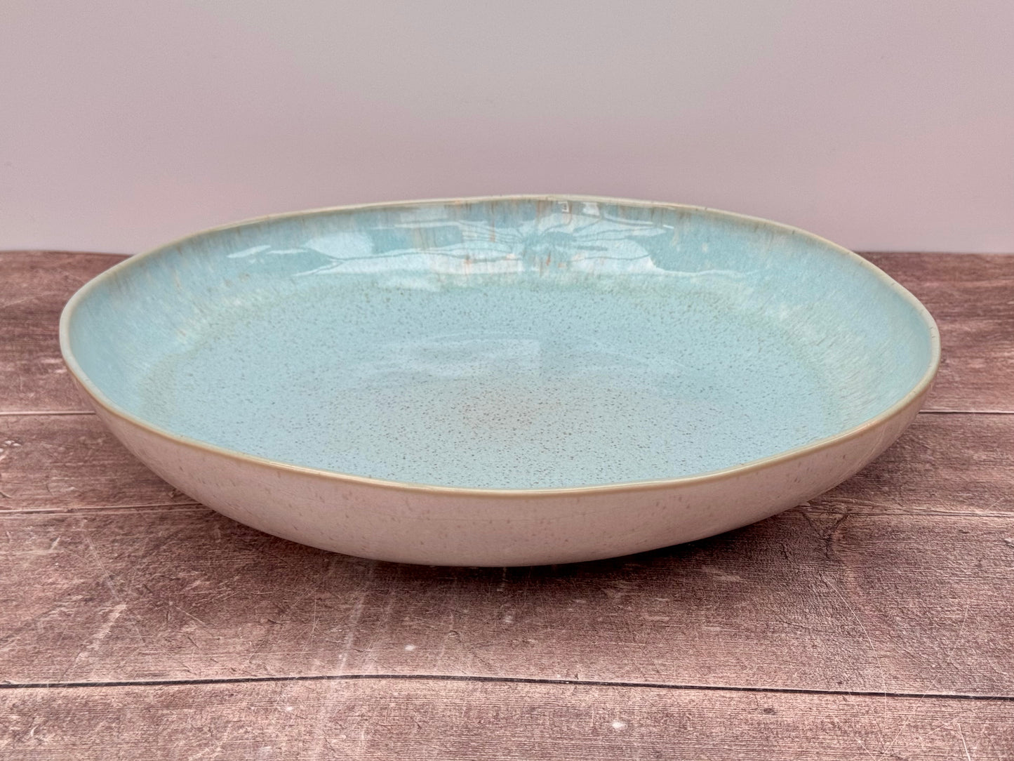 Sea Blue Large Serving Bowl, 37cm