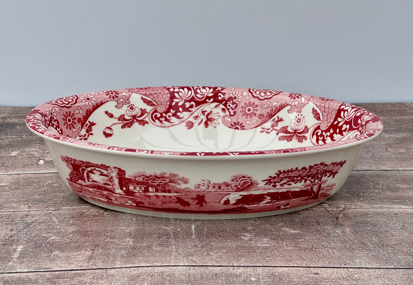 Spode Cranberry Italian Oval Baking Dish, 31cm