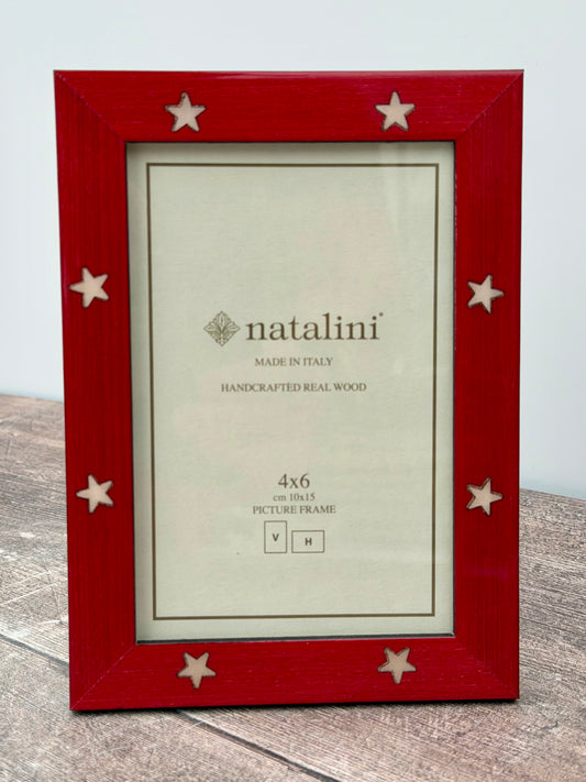 Natalini Red Star Photo Frame 4 x 6