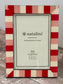 Natalini Pink and White Striped Photo Frame 4 x 6