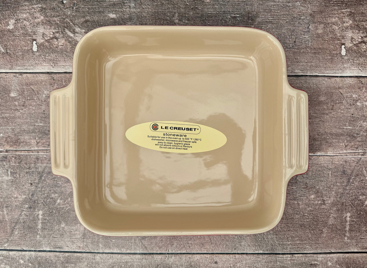 Le Creuset Red Square Baking Dish, 23cm