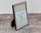 Beltrami Silver Plated Plain Raised Border Photo Frame 4 x 6