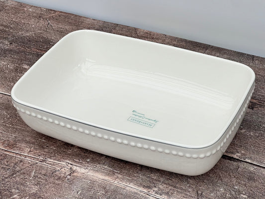 Mary Berry White Medium Rectangular Baking Dish, 26.5cm