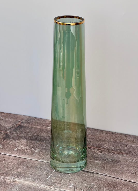 LSA Sorbet Green Tinted Vase, 37.5cm