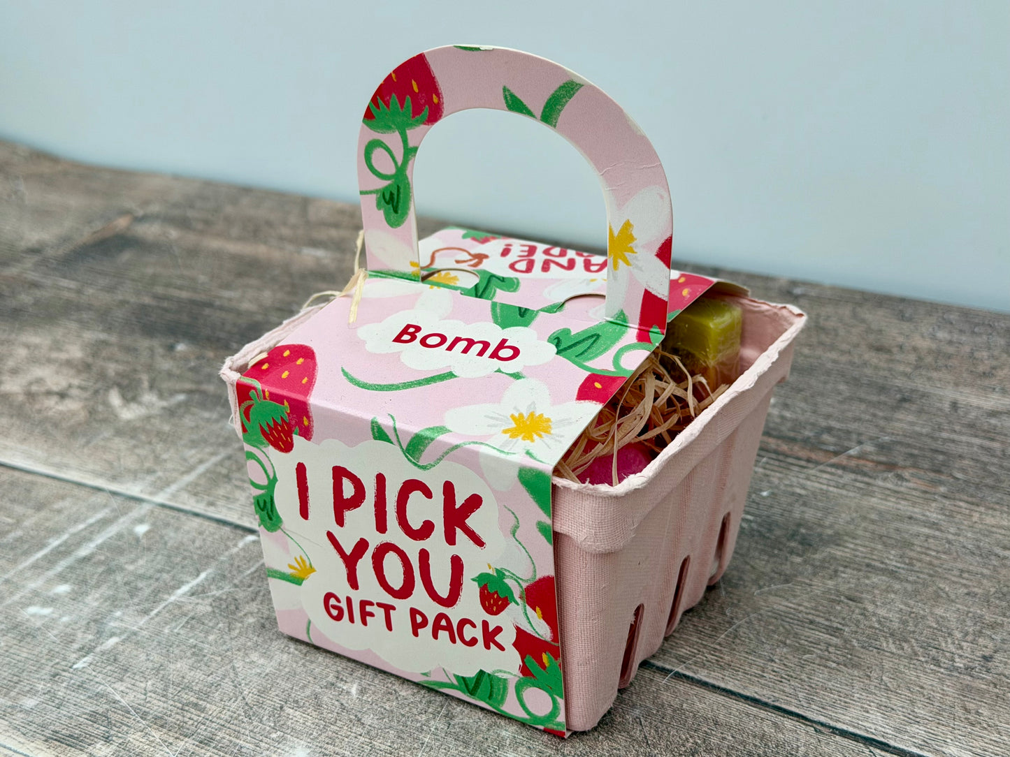 I Pick You Strawberry Bath Bomb and Soap