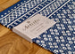 Blue and White Patterned Rug, 69cm x 114cm