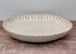 Sand Beige Scallop Edge Large Serving Bowl, 36cm