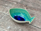 Small Blue Fish Shaped Bowl, 14cm