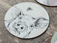 Set of 4 Round Farm Animal Coasters
