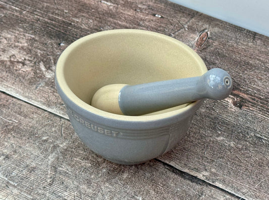 Le Creuset Pale Grey Pestle and Mortar