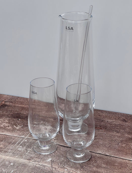 LSA Rum Jug and Glasses