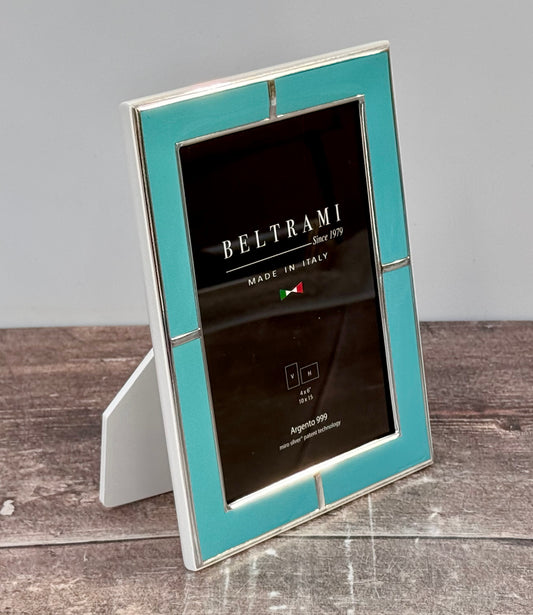 Beltrami Turquoise Border Photo Frame 4 x 6