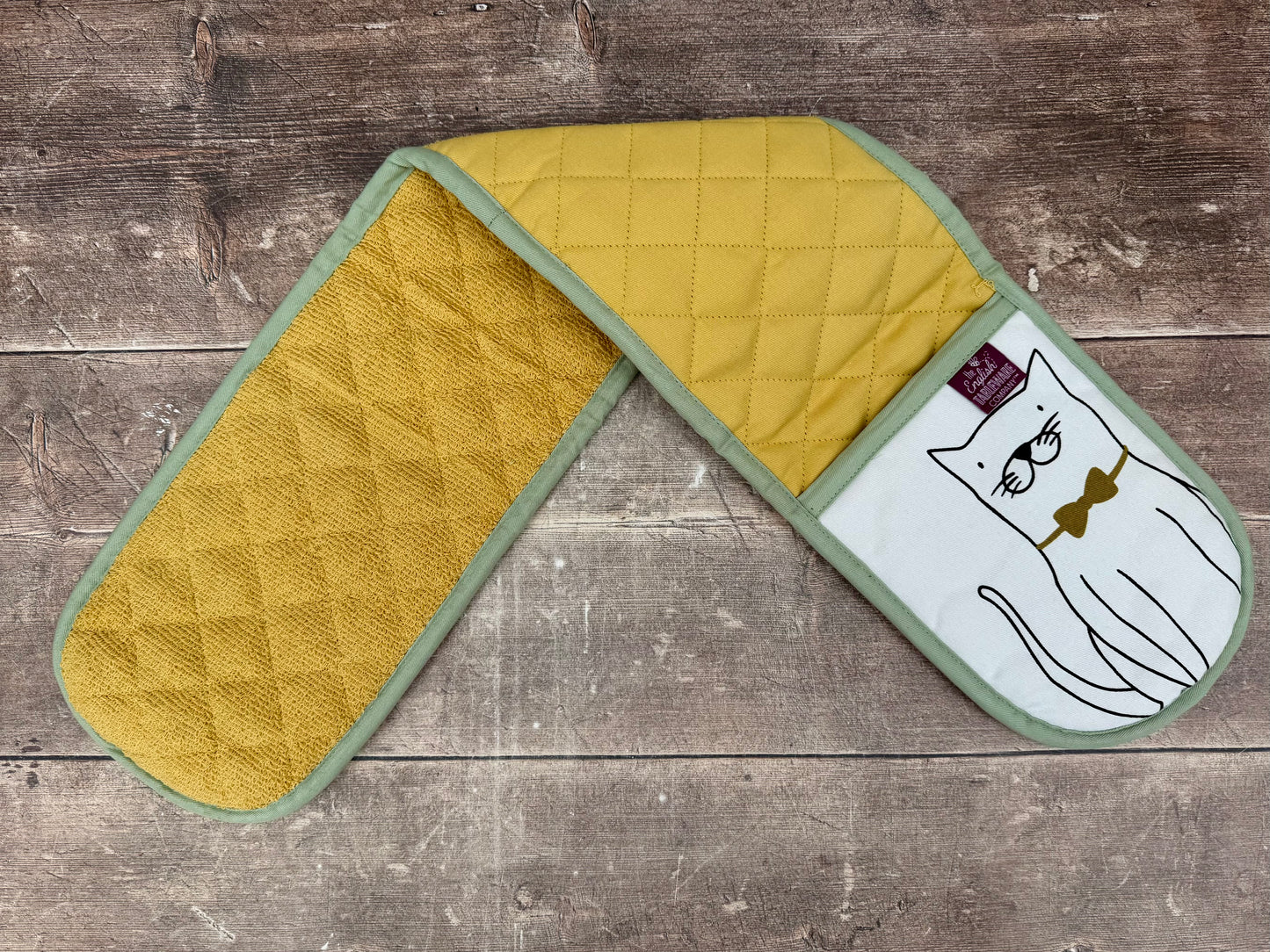 Cat Patterned Double Oven Glove