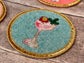 Set of 4 Beaded Cocktail Coasters