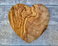 Olive Wood Heart Shaped Serving/Cheese/Chopping Board, 21cm