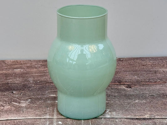 Turquoise Recycled Glass Small Vase, 14.5cm