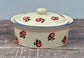 Rose Patterned Butter Dish