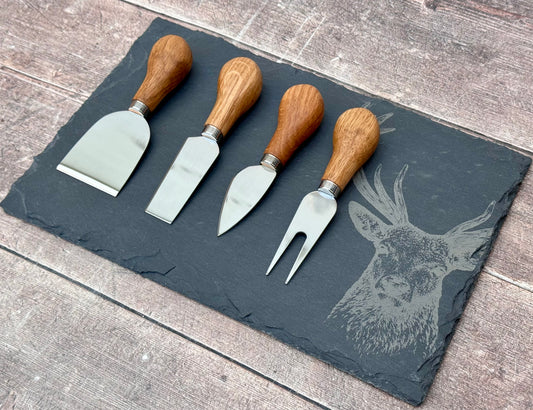 Taylor’s Eye Witness Stag Slate Cheese Board and Knife Set