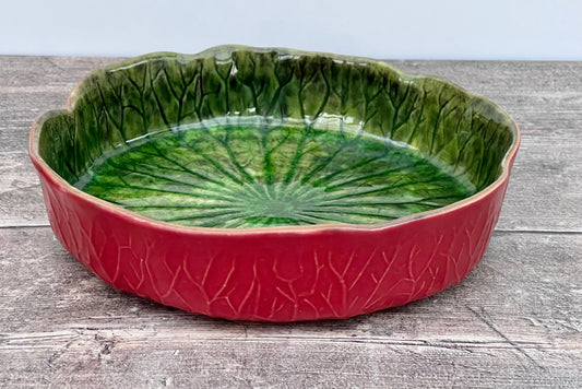 Leaf Pattern Serving Bowl, 22cm