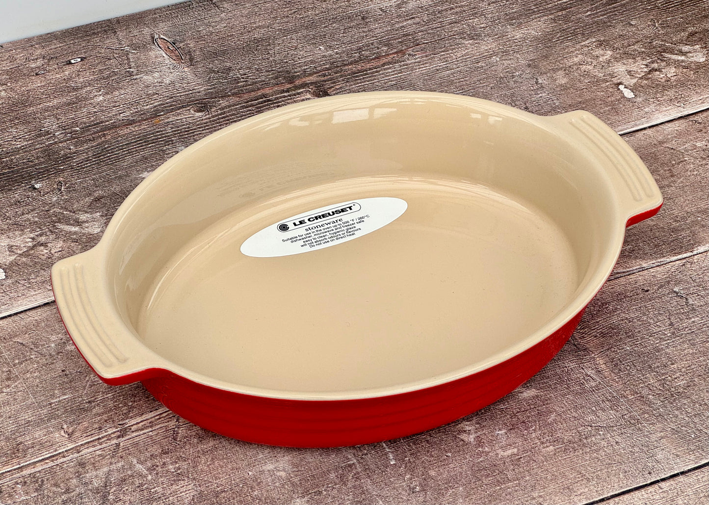 Le Creuset Red Oval Baking Dish, 32cm