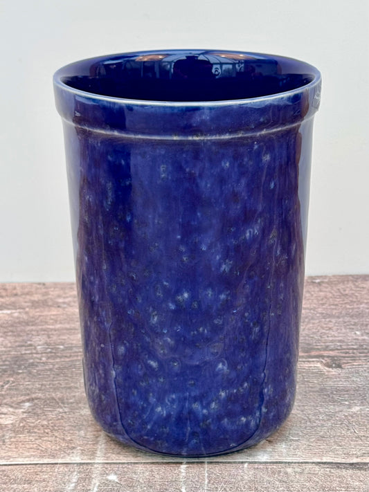 Dark Blue Utensil Jar, 17cm
