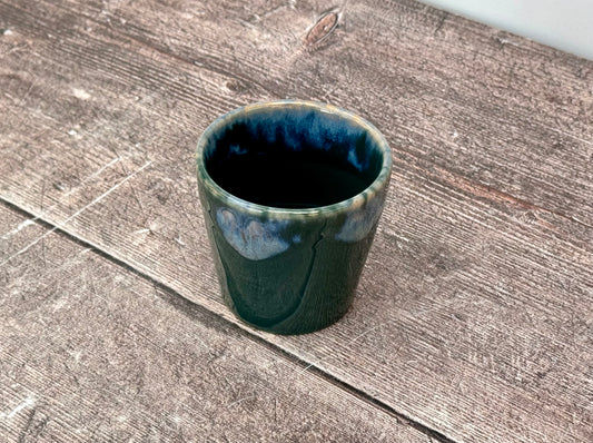 Dark Green Patterned Espresso Cup