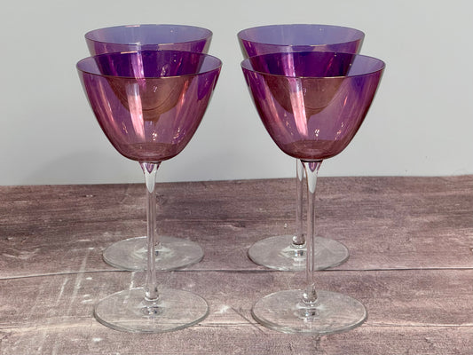 LSA Aurora Purple Martini Glasses (4 pack)