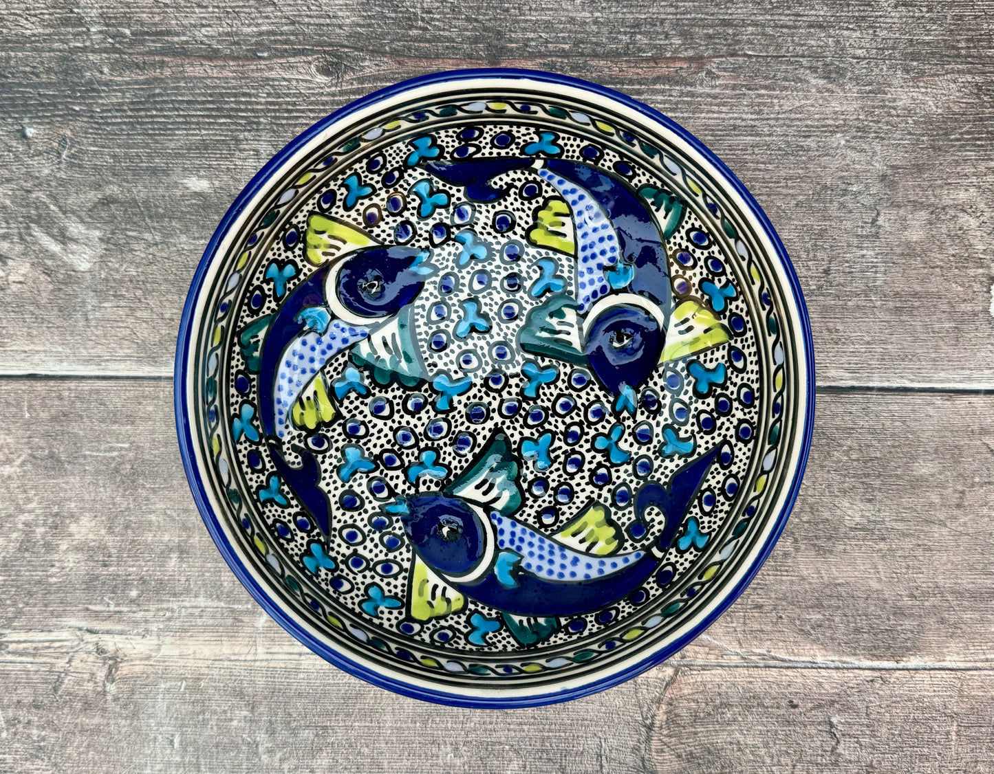 Fish Patterned Bowl, 20cm