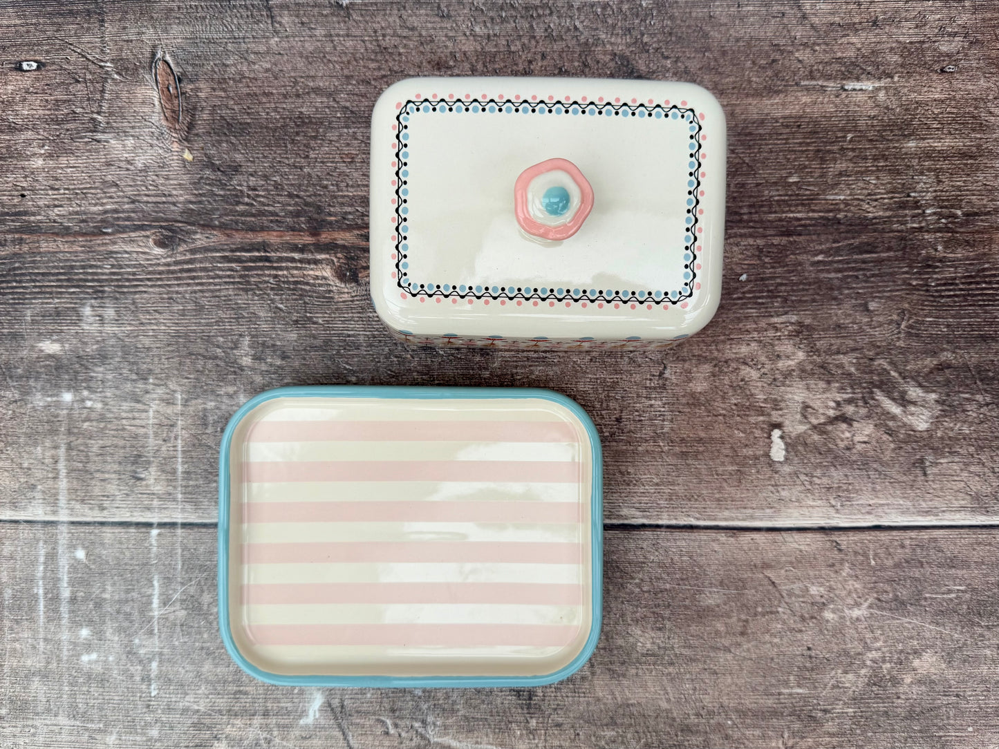 Cath Kidston Patterned Butter Dish
