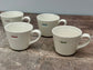Set of 4 White ‘love’ Espresso Mugs